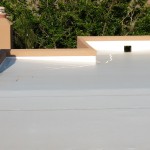 Building with TPO Roofing Installed North VA White Coating