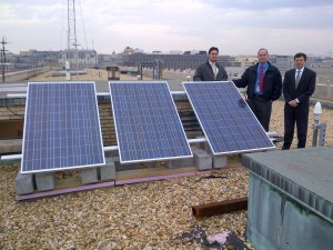 Solar Panels Commercial Roof Presentation Wash DC